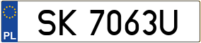 Truck License Plate